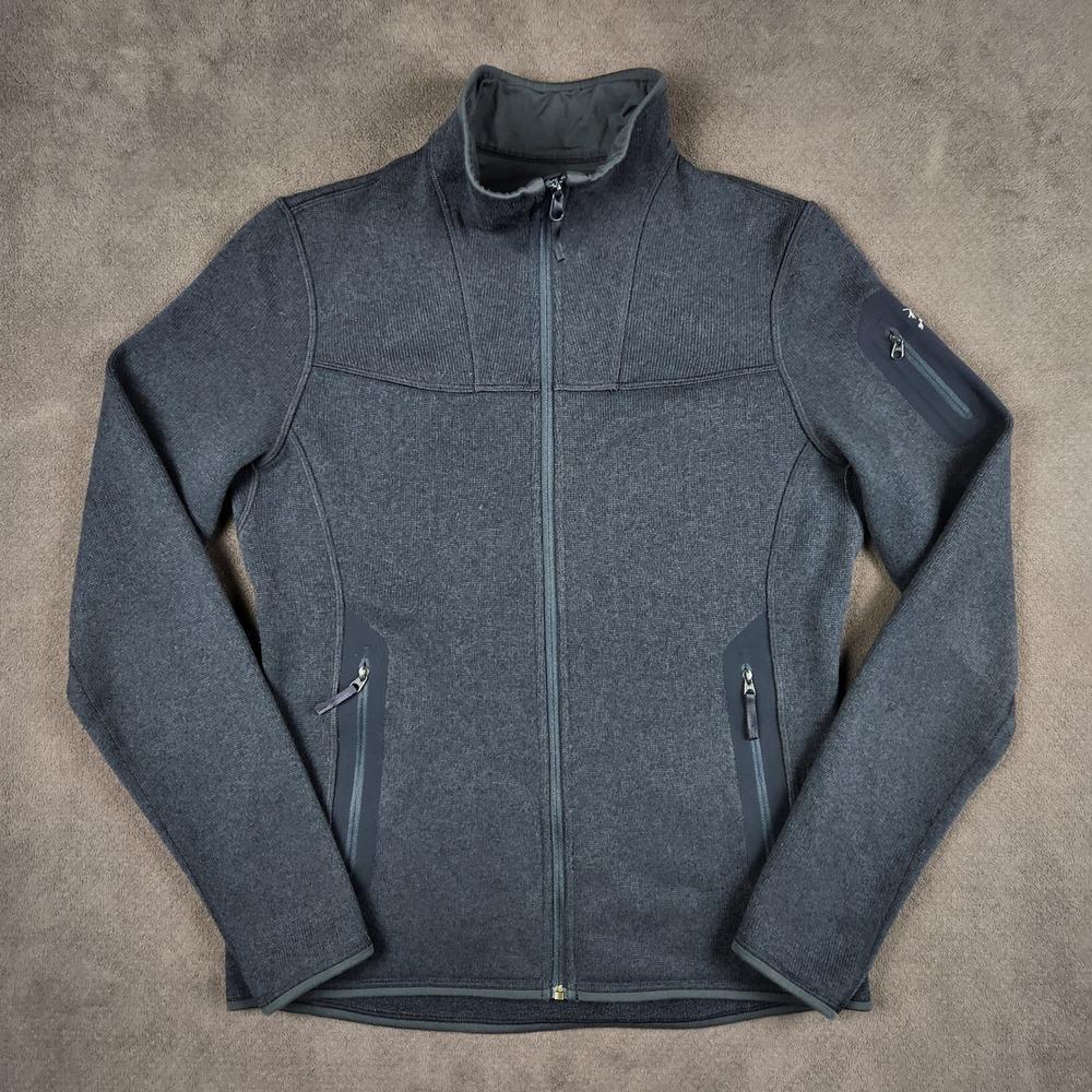 Arcteryx Covert Cardigan Womens Medium Blue Full Zip Fleece Jacket 15377